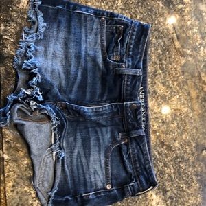 American Eagle dark jean shorts